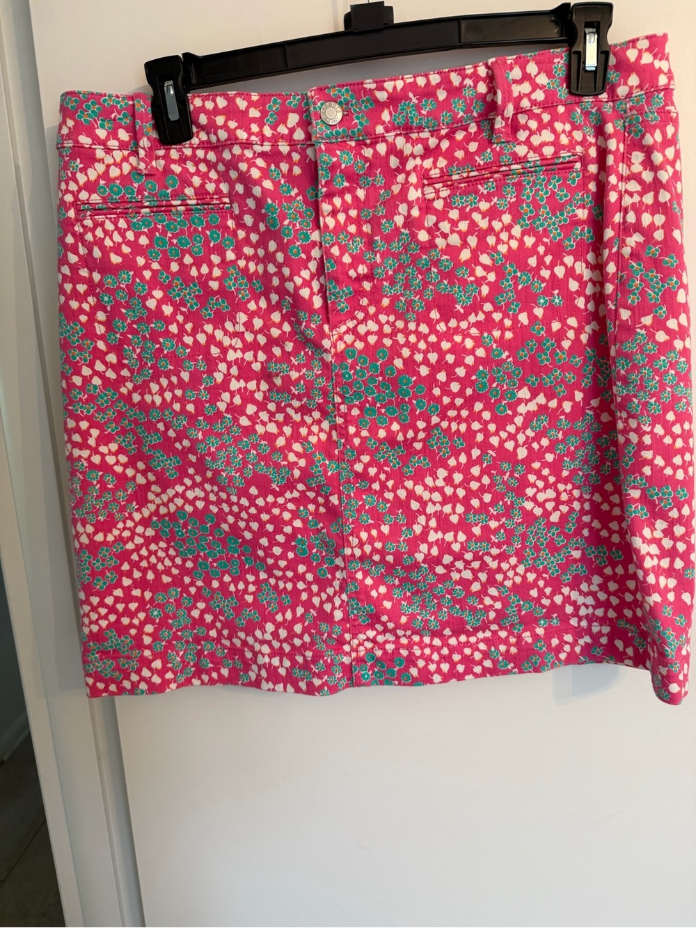 Talbots Pink Floral-Print Mini Skirt